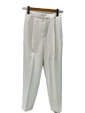 【中古】CELFORD◆24SS/タックテーパードパンツ/タグ付き/36/ポリエステル/WHT/CWFP241059//【レディースウェア】