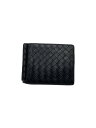 【中古】BOTTEGA VENETA◆2つ折り財布/レザー/BLK/メンズ【服飾雑貨他】(4)