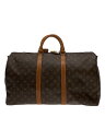 【中古】LOUIS VUITTON◆キーポル・バンドリエール55_モノグラム・キャンバス_BRW/PVC/BRW//【バッグ】