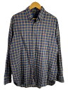 【中古】POLO RALPH LAUREN◆B.D/長袖シャツ/L/コットン/NVY/チェック【メンズウェア】(4)