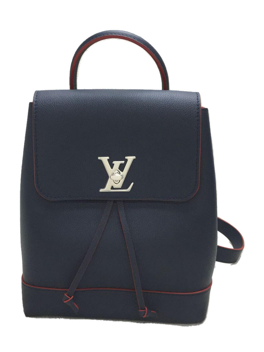 【中古】LOUIS VUITTON◆ロックミー・バックパック/レザー/NVY/M43879/箱//【バッグ】