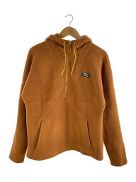 【中古】L.L.Bean◆フリースアノラックパーカー/M/ポリエステル/BRW【レディースウェア】