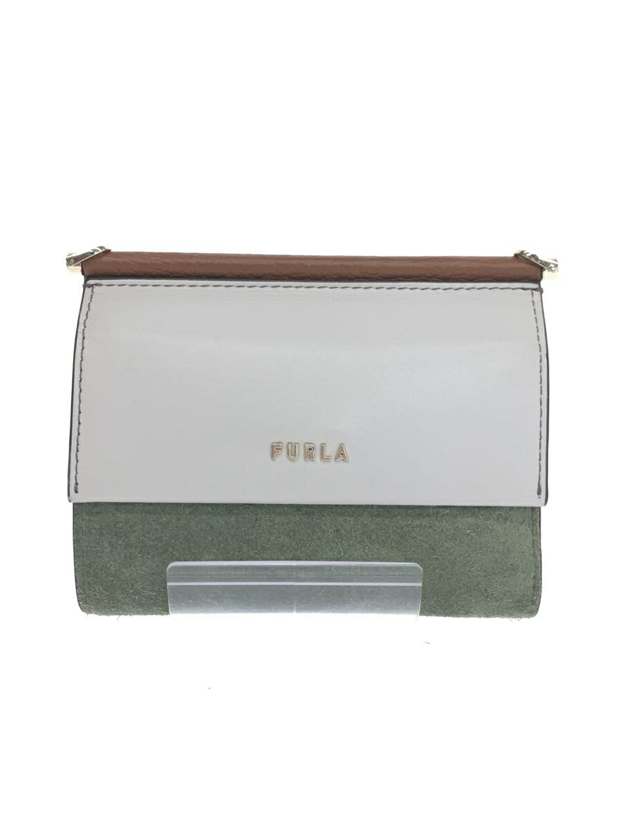 【中古】FURLA◆3つ折り財布/レザー/マルチカラー/ニンファ/WP00117【服飾雑貨他】