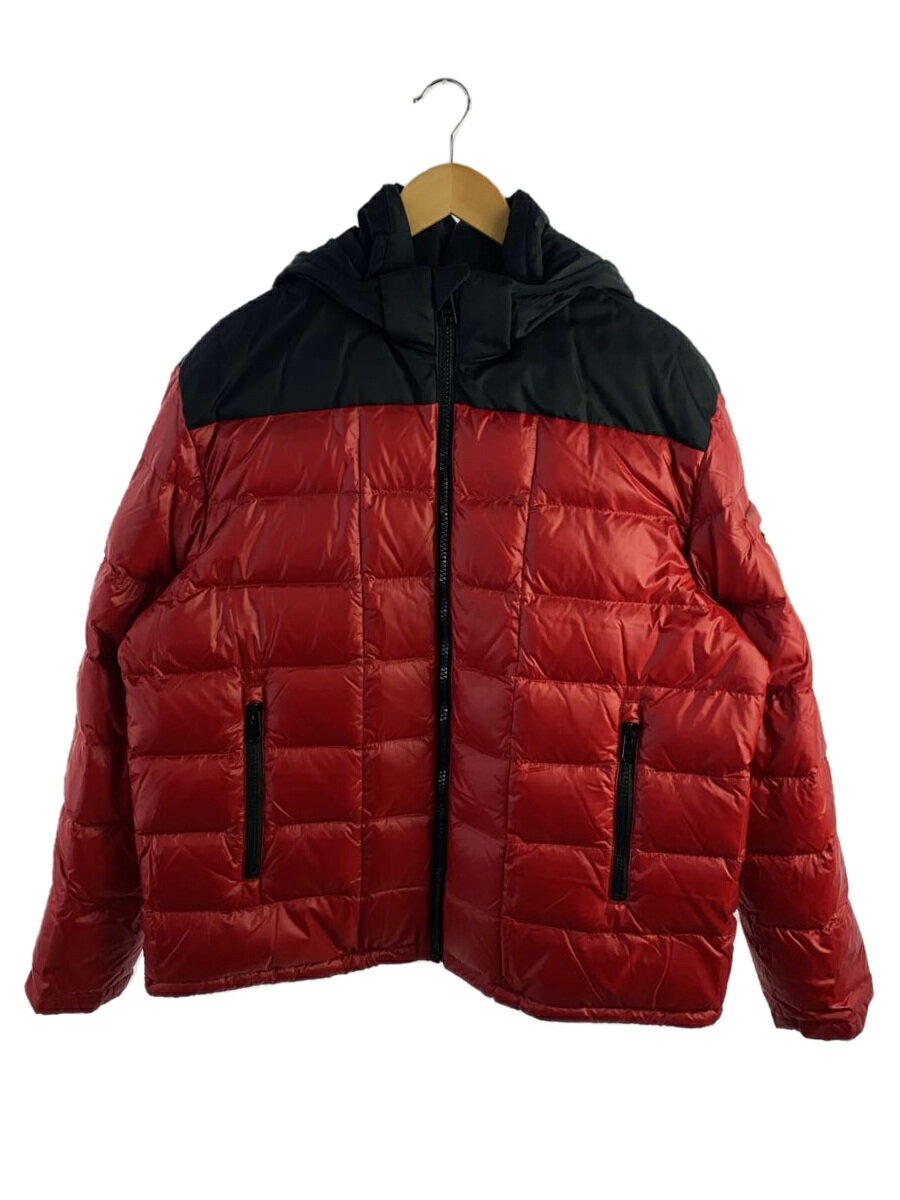 【中古】PRADA◆ダウンジャケット/L/ポリエステル/RED/SGB791 S212 1IE0【メンズウェア】