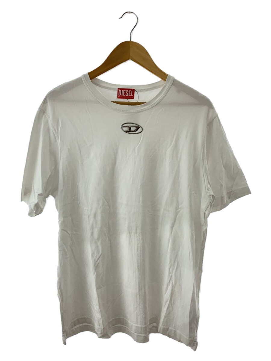 【中古】DIESEL◆Tシャツ/L/コットン/WHT/T-JUST-OD【メンズウェア】