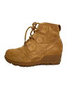 【中古】SOREL◆イーヴィーレース/レースアップブーツ/23cm/BRW/スウェード/NL3322-224【シューズ】(4)