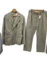 【中古】RRL◆ダブルブレスト/ピークドラペル/セットアップ/L/コットン/GRY/ストライプ/782891532001//【メンズウェア】