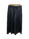【中古】kiryuyrik◆Sharring Wide Tuck Slacks/L/ポリエステル/BLK/KS-HP49-901//【メンズウェア】