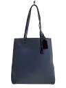 【中古】COACH◆トートバッグ/レザー/BLU/88341/プラザ トート/角擦れ/汚れ【バッグ】(4)