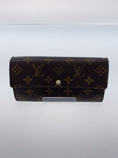 【中古】LOUIS VUITTON◆1)ポルト・フォイユ・サラ_モノグラム・キャンバス_BRW/PVC/BRW/レディース【服飾雑貨他】 【中古】LOUIS VUITTON◆1)ポルト・フォイユ・サラ_モノグラム・キャンバス_BRW/PVC/BRW/レディース【服飾雑貨他】