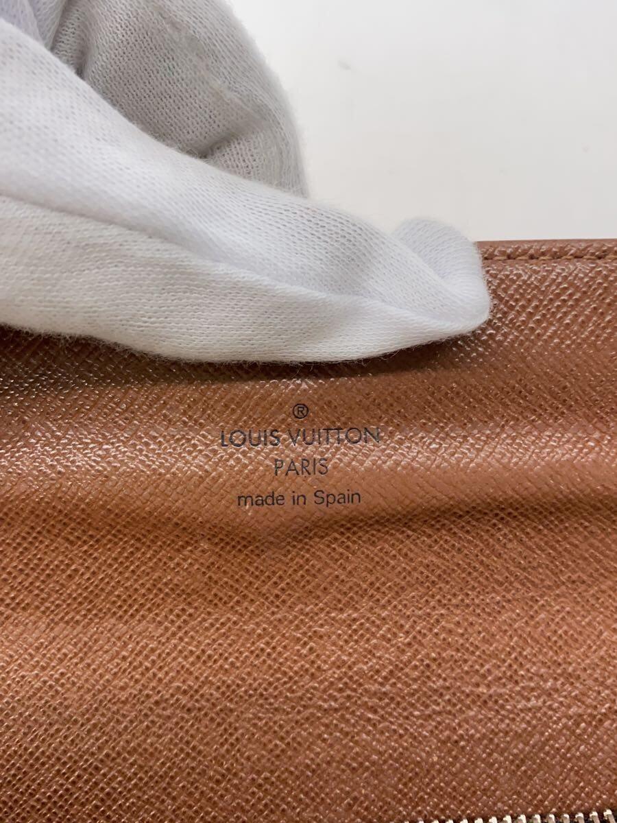 【中古】LOUIS VUITTON◆1)ポルト・フォイユ・サラ_モノグラム・キャンバス_BRW/PVC/BRW/レディース【服飾雑貨他】