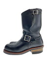 【中古】RED WING◆エンジニアブーツ/US6.5/BLK【シューズ】