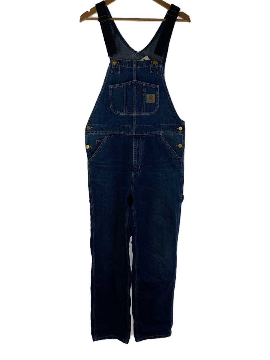 【中古】Carhartt◆オーバーオール/32/コットン/IDG/無地【メンズウェア】