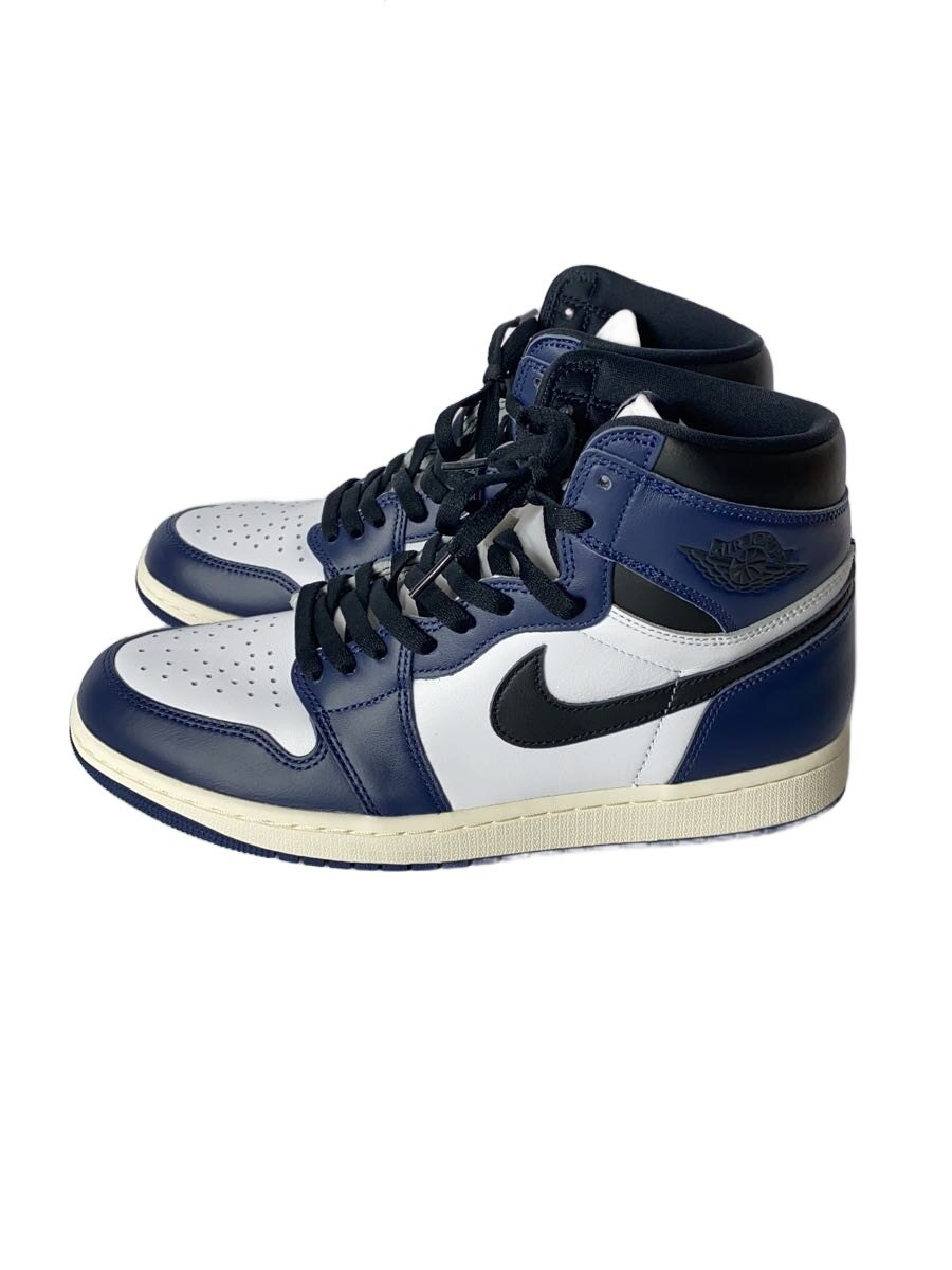 【中古】NIKE◆AIR JORDAN 1 RETRO HIGH OG_エア ジョーダン 1 HIGH OG/29cm/NVY【シューズ】