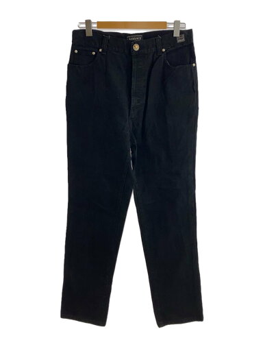 【中古】VERSACE◆90S/JEANS COUTURE/ブラックデニム/36/コットン/BLK/無地/276027【メンズウェア】 【中古】VERSACE◆90S/JEANS COUTURE/ブラックデニム/36/コットン/BLK/無地/276027【メンズウェア】