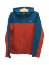 【中古】patagonia◆パーカー/S/ポリエステル/RED/65755【キッズ】