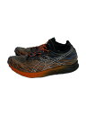 【中古】ASICS◆ローカットスニーカー/FUJI SPEED フジスピード トレイルラン/28cm/グレー/オレンジ【シューズ】(4)
