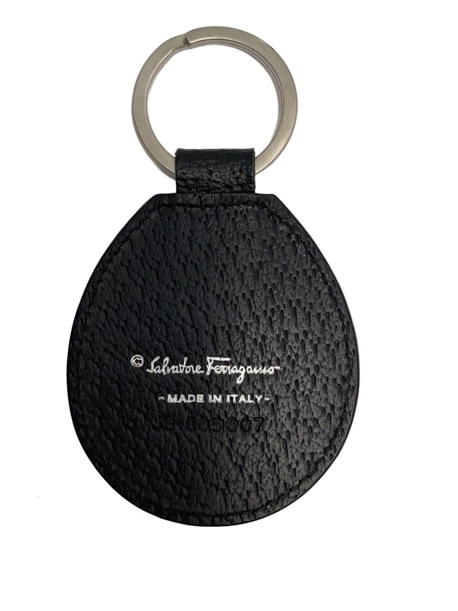 【中古】Salvatore Ferragamo◆キーケース/レザー/BLK/メンズ【服飾雑貨他】