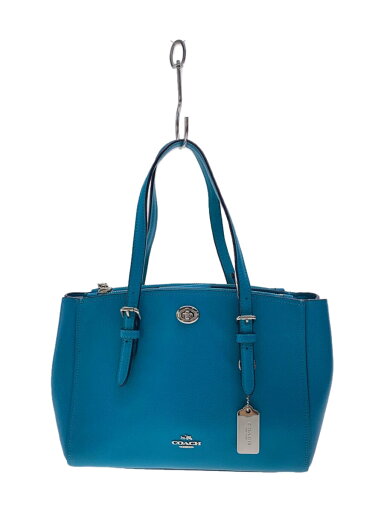 【中古】COACH◆ハンドバッグ/レザー/ブルー/内ポケット汚れ有【バッグ】 【中古】COACH◆ハンドバッグ/レザー/ブルー/内ポケット汚れ有【バッグ】