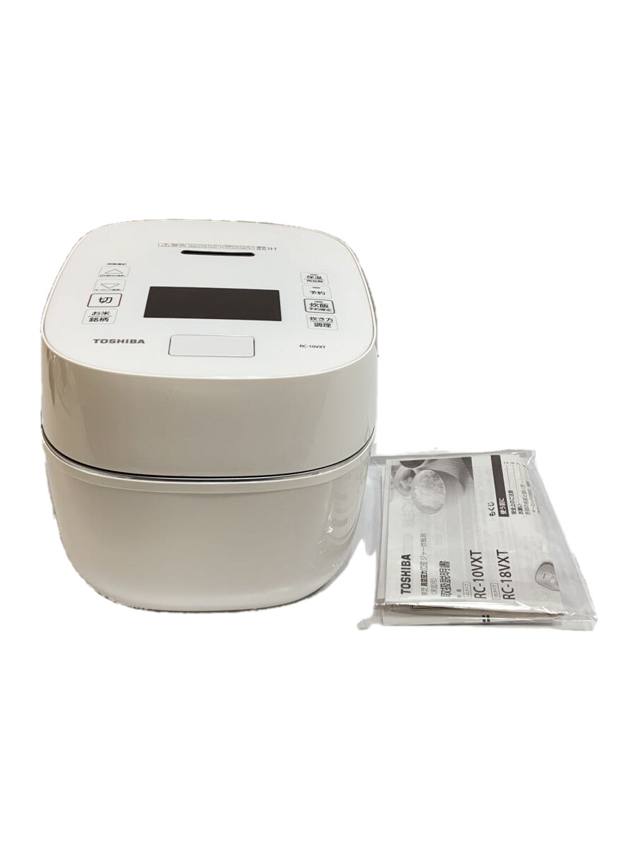 【中古】TOSHIBA◆炊飯器 RC-10VXT(W)【家電・ビジュアル・オーディオ】