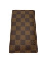 【中古】LOUIS VUITTON◆アジェンダ・ポッシュ_ダミエ・エベヌ_BRW/--/BRW/レディース【服飾雑貨他】