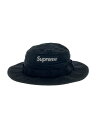 【中古】Supreme◆24SS/Washed Canvas Boonie/バケットハット/--/コットン/BLK/メンズ【服飾雑貨他】