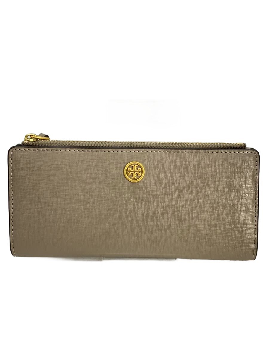 【中古】TORY BURCH◆長財布/レザー/GRY/レディース/87161【服飾雑貨他】