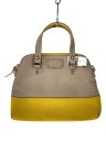 【中古】kate spade new york◆ハンドバッグ/レザー/YLW/無地【バッグ】(4)