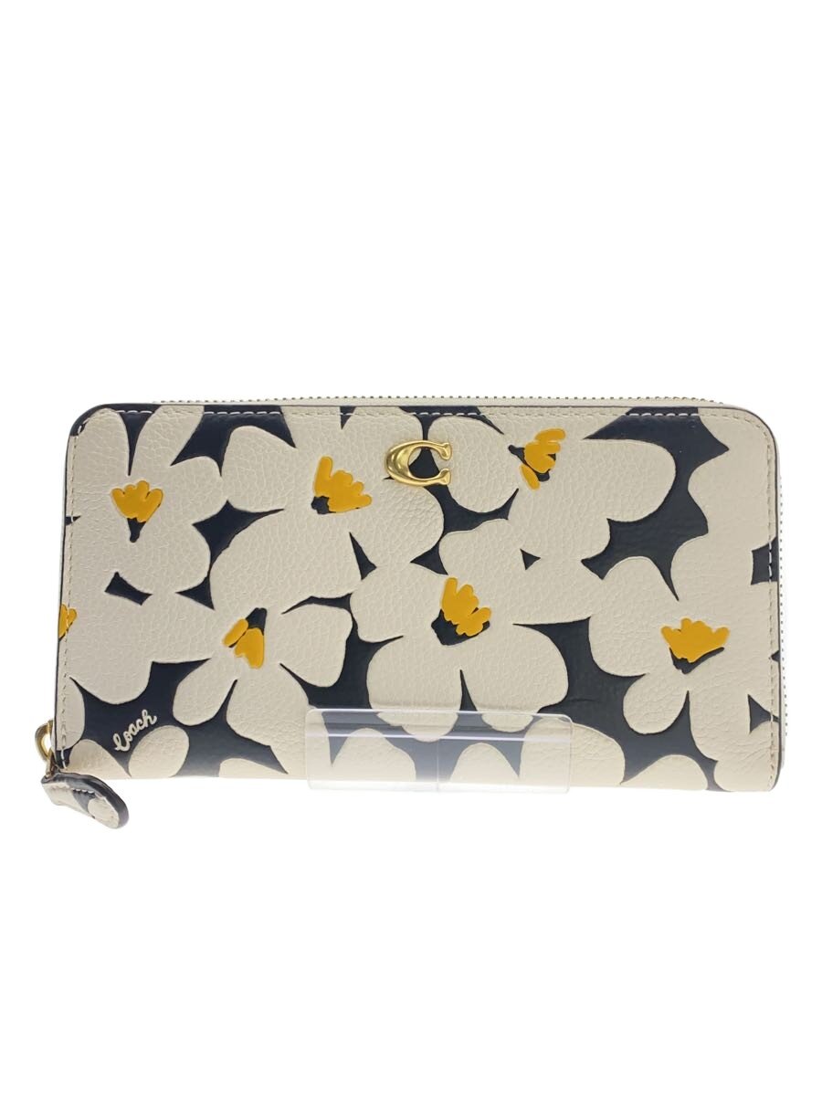 【中古】COACH◆長財布/--/WHT/花柄/レディース/cr549【服飾雑貨他】