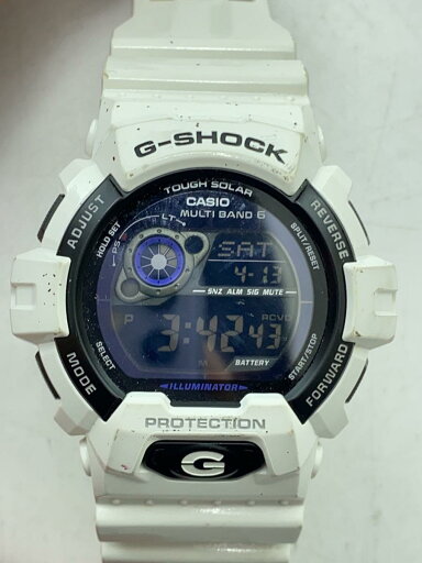 【中古】CASIO◆ソーラー腕時計・G-SHOCK/デジタル/WHT【服飾雑貨他】 【中古】CASIO◆ソーラー腕時計・G-SHOCK/デジタル/WHT【服飾雑貨他】