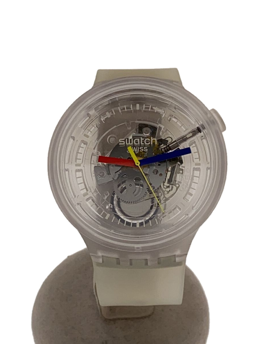 【中古】SWATCH◆クォーツ腕時計/アナログ/ラバー/CLR/SO27E100【服飾雑貨他】