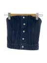 【中古】HYKE◆DENIM STRAPLESS TOP/ビスチェ/レディース衣料/1/デニム/BLK//【レディースウェア】
