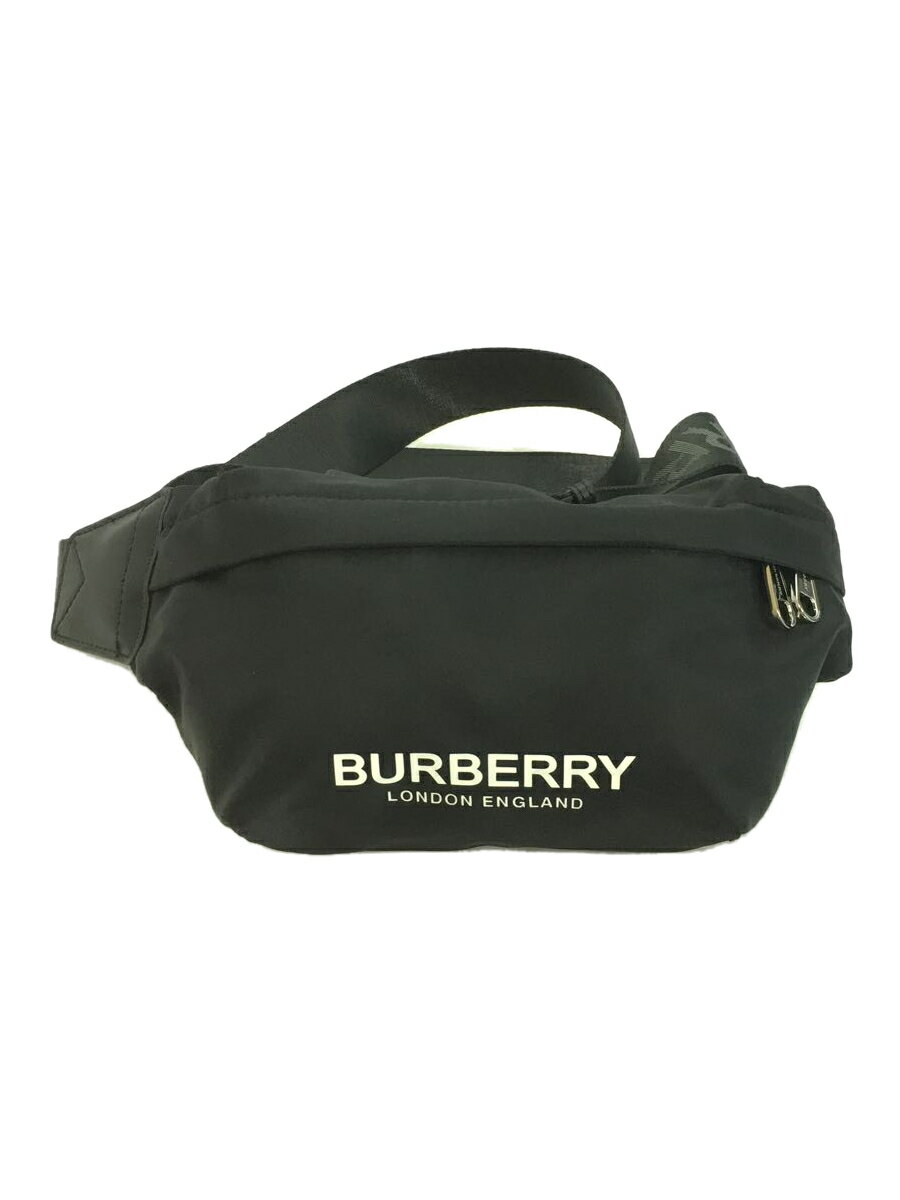 【中古】BURBERRY◆バーバリー/ソニー/バムバッグ/ウエストバッグ/PVC/ブラック/黒/8049095【バッグ】