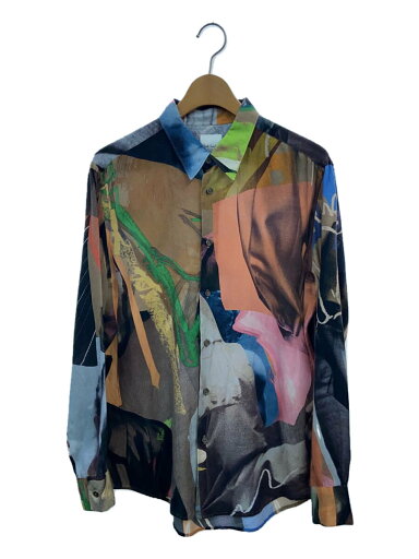 【中古】Paul Smith◆24SS/Life drawing/長袖シャツ/L/キュプラ/マルチカラー/143300【メンズウェア】 【中古】Paul Smith◆24SS/Life drawing/長袖シャツ/L/キュプラ/マルチカラー/143300【メンズウェア】