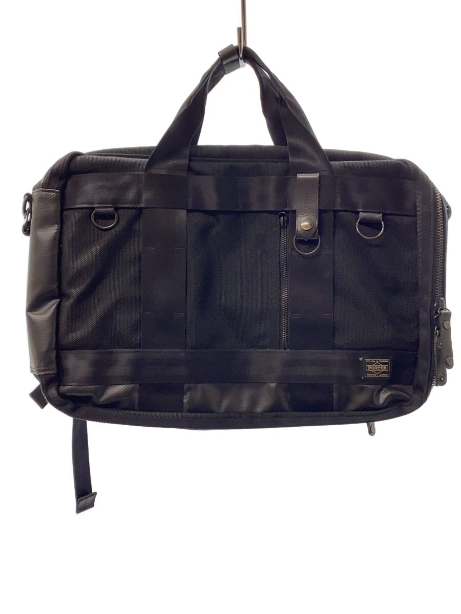 【中古】PORTER◆ブリーフケース/--/BLK/703-06980/汚れ有【バッグ】