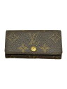【中古】LOUIS VUITTON◆ミュルティクレ4_モノグラム・キャンバス_BRW/レザー/BRW/総柄/レディース【服飾雑貨他】(4)