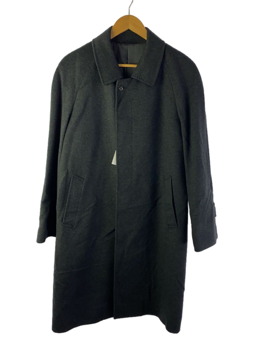 【中古】コート/L/カシミア/BLK/無地/02-1210【メンズウェア】