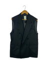 【中古】UNITED TOKYO◆ベスト/1/ポリエステル/BLK/無地/132657002/ウールアシメフラシセミロングジレ【メンズウェア】