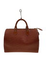 【中古】LOUIS VUITTON◆スピーディ30_エピ_BRW/レザー/BRW【バッグ】