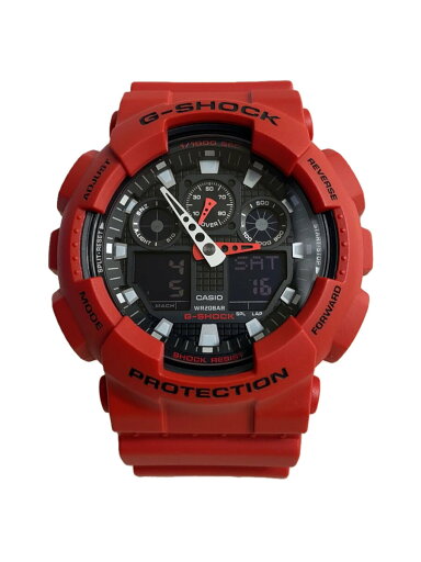 【中古】CASIO◆クォーツ腕時計・G-SHOCK/デジアナ/RED【服飾雑貨他】 【中古】CASIO◆クォーツ腕時計・G-SHOCK/デジアナ/RED【服飾雑貨他】