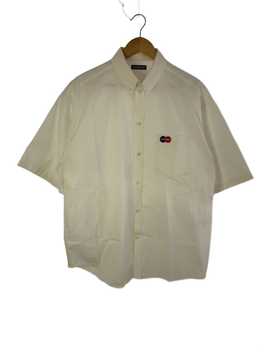 BALENCIAGA◆半袖シャツ/38/コットン/WHT/622260 TIM39/Uniform Large Fit Shirt