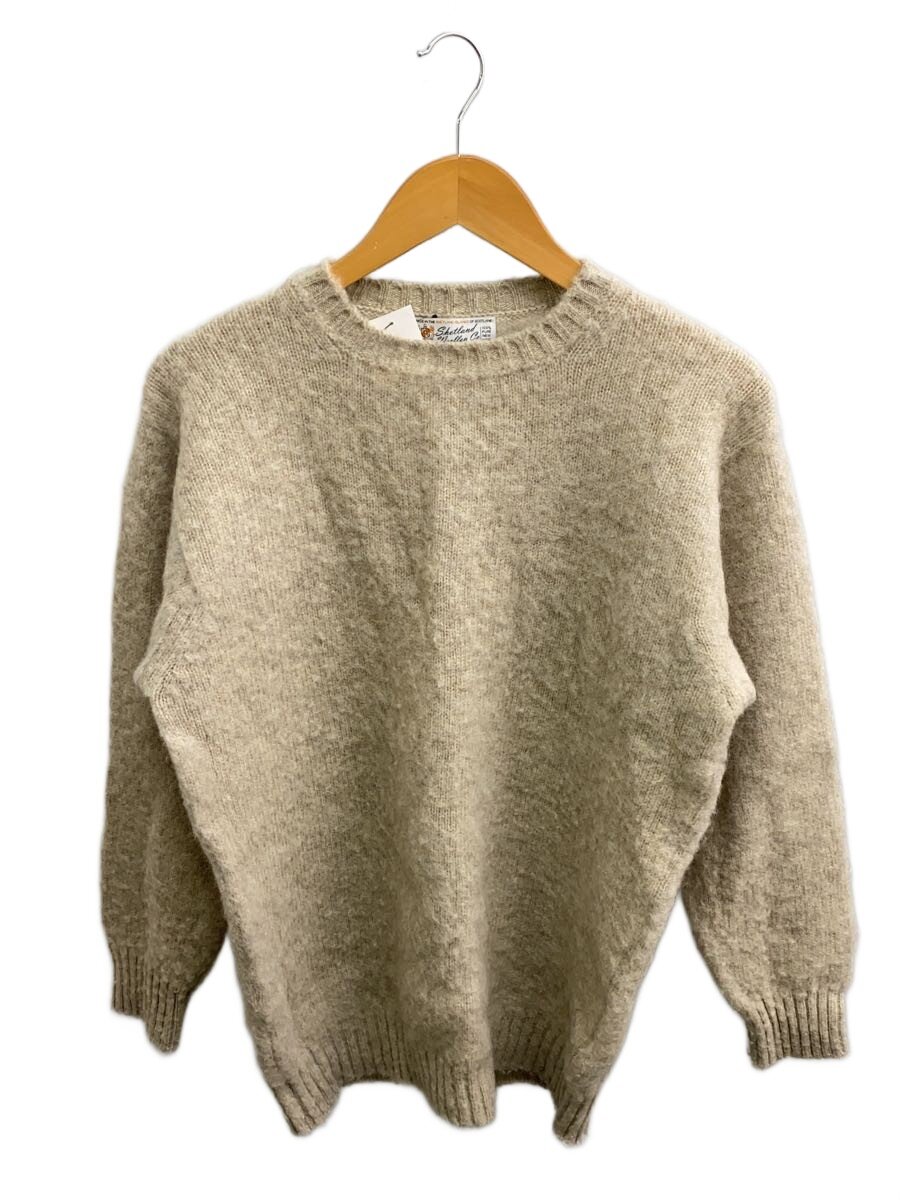 【中古】Shetland Woollen Co./ニット・セーター(厚手)/L/ウール/ベージュ【メンズウェア】