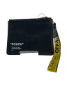 【中古】OFF-WHITE◆ポーチ/レザー/BLK【バッグ】(4)