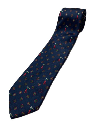 【中古】GUCCI◆ネクタイ/シルク/NVY/総柄/メンズ【服飾雑貨他】 【中古】GUCCI◆ネクタイ/シルク/NVY/総柄/メンズ【服飾雑貨他】