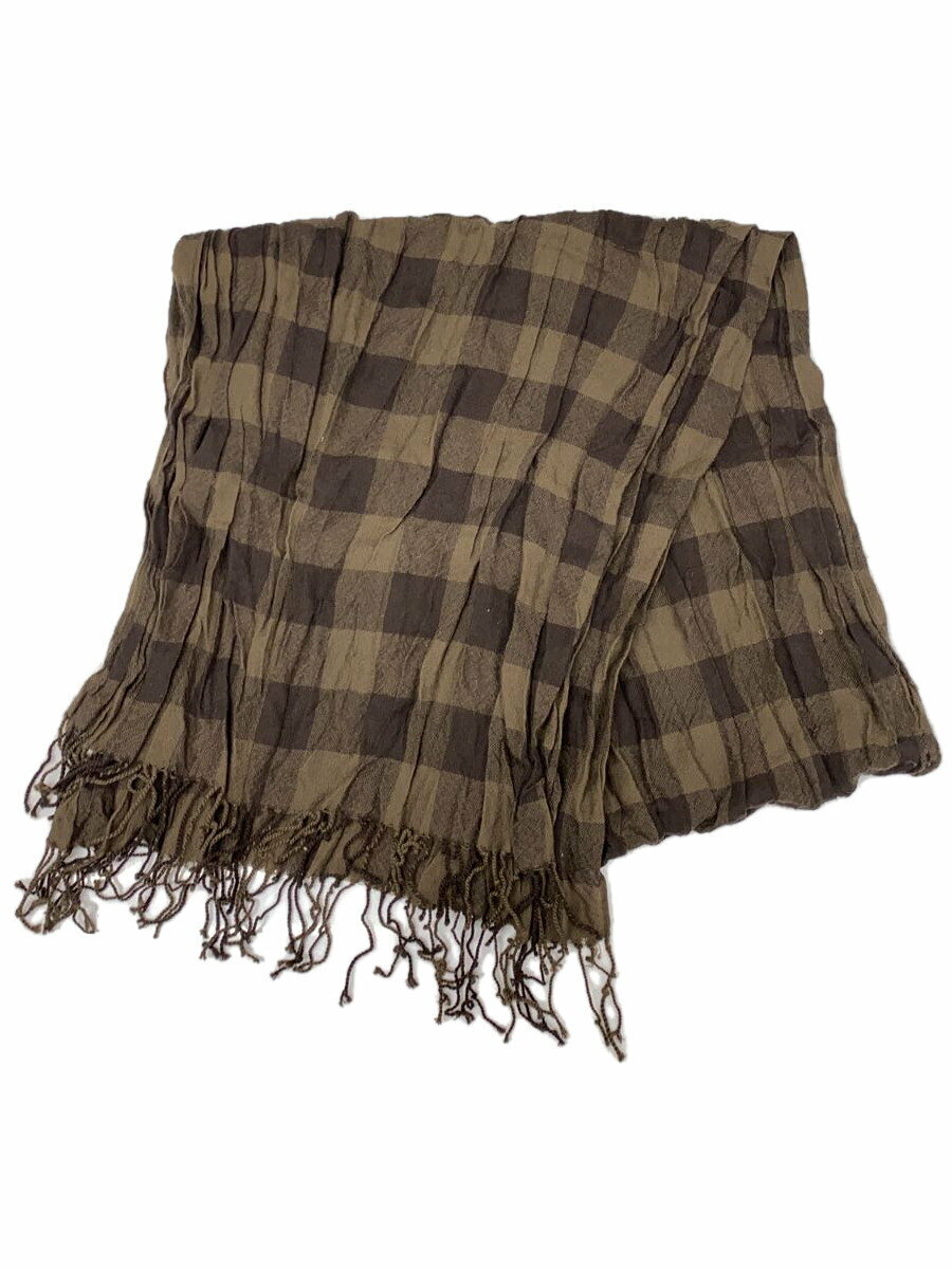【中古】BURBERRY BLACK LABEL◆ストール/--/BRW/チェック/メンズ【服飾雑貨他】