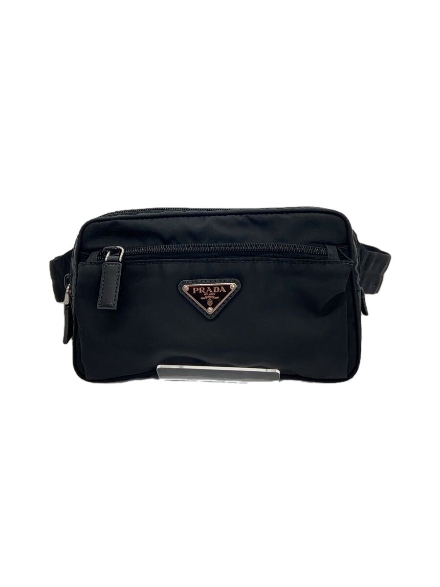 PRADA - 【中古】PRADA◆ショルダーバッグ/ナイロン/BLK【バッグ】