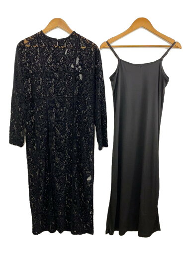 【中古】AMERI◆ノースリーブワンピース/S/ポリエステル/BLK/無地【レディースウェア】 【中古】AMERI◆ノースリーブワンピース/S/ポリエステル/BLK/無地【レディースウェア】