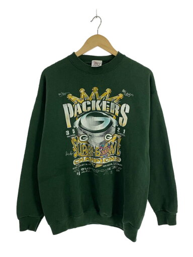 【中古】THE EDGE/スウェット/L/コットン/GRN/90s/USA製/PACKERS/スーパーボウル【メンズウェア】 【中古】THE EDGE/スウェット/L/コットン/GRN/90s/USA製/PACKERS/スーパーボウル【メンズウェア】
