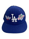 【中古】NEW ERA◆LA/1988/WORLD SERIES CHAMPIONS/キャップ/7 1/2/ポリエステル/BLU/メンズ【服飾雑貨他】