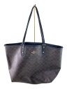 【中古】COACH◆トートバッグ_シグネチャー/PVC/BRW/総柄【バッグ】